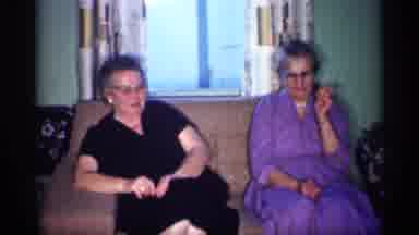 Michigan (1959): Elderly Women Playing With Their Grandson Boy Wearing A Red Shirt