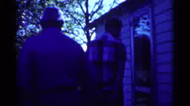 Michigan (1959): Two Men In The Country Opening Screen Door And Frightening