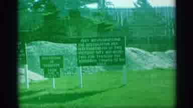 New York (1959): Signage Within The Grounds Of An Old Historic Fort Describing