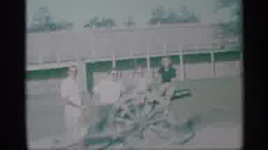 New York (1959): Group Of People Two Men A Boy And A Girl Posing For A Video By An