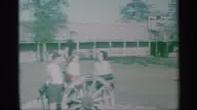 New York (1959): Kids Playing Near A Cannon