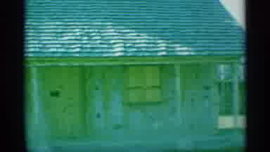 New York (1959): Small House And Lookout Building On Empty Windy Beach Near