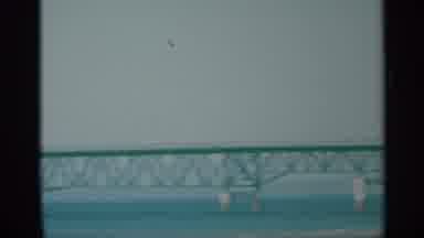 New York (1959): Low-Quality Video Showing The Structure Of A Bridge Near A Beach