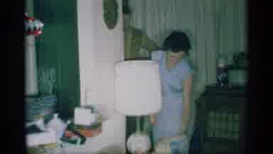 New York (1959): Family In Living Room Opening Presents On Christmas Day