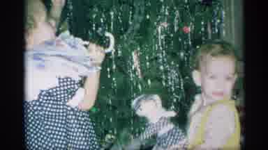 New York (1959): Home Family Video Waving Camera Embarrassed Siblings At Home In