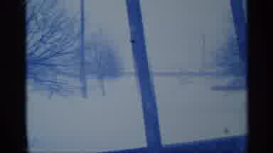 New York (1959): Several Trees And A Lot Of Snow And Two Women Inside Of A House