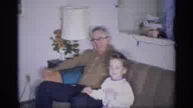 New York (1959): View Of Fully Trimmed Christmas Tree With Child Wearing White