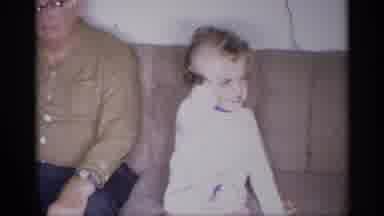 New York (1959): Excited Family Members Waving At Video Camera During Christmas