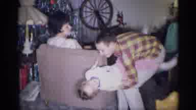 New York (1959): New Years Eve Party Kids Playing And Rolling