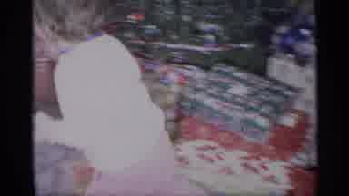 New York (1959): Young Boys Excitedly Shake And Open Gifts On Christmas Day
