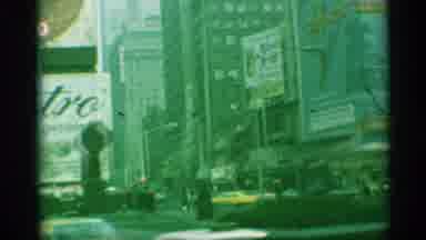 New York (1959): Footage Of Street Cars In Old Retro Lenses Maybe New York