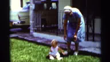 Mississippi (1963): Grandmother And Her Baby On The Front Lawn Of Their Home