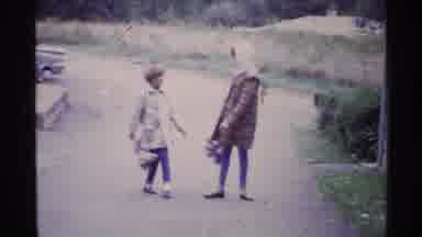 Ohio USA (1969): Men In Military Observation Tower Children Play Fighting With