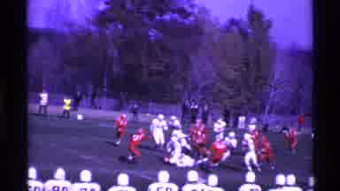 Ohio USA (1969): View Of Football Game Play In Grass Field On A Clear Sunny Day