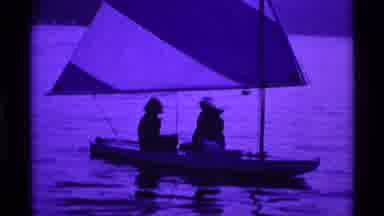 Ohio USA (1969): Enjoying A Day On The Boat In Laughter As The Sail Catches Wind