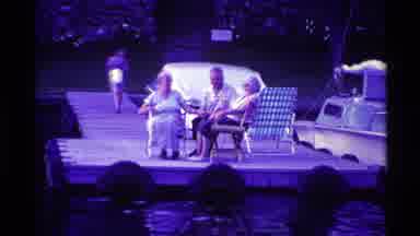 Ohio USA (1969): A Old Lady Waking And Enjoying The Boating