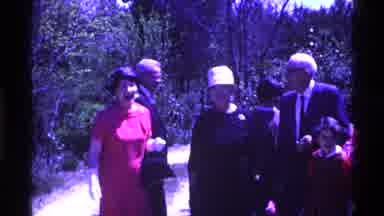 Ohio USA (1969): A Family Reunited On A Forest Walking And Laughing