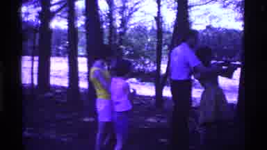 Ohio USA (1969): Father Teaches Daughter How To Shot While Rest Of Family Watches