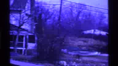 Ohio USA (1969): View Of Snow Covered Trees And Houses On A Clear Sunny Day