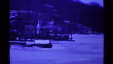 Ohio USA (1969): View Of Snow Covered Benches On A Clear Winter Day