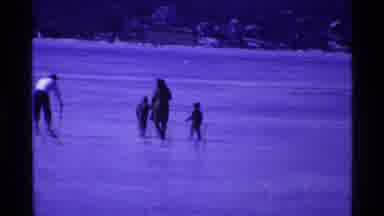 Ohio USA (1969): Outdoor Recording Of Two Adults And Two Children Walking On The