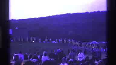 Ohio USA (1969): Students In Cap And Gown Walking To Graduation Ceremony Eagerly