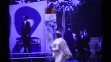 Ohio USA (1969): A Group Of Students In A Gravitation Day From The Outside And