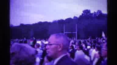 Ohio USA (1969): Celebrating Graduation Students Wearing White With Large Group Of