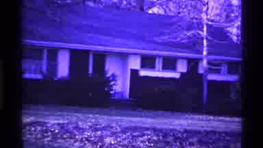 Ohio USA (1969): A Shot Of A House Then An Old Woman Coming Out The Front Door