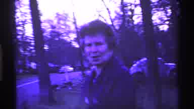 Ohio USA (1969): A Old Lady Waking Old Architecture In A Historical Place