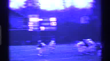 Ohio USA (1969): American Football Quarterback Hard Tackle By Several Players At