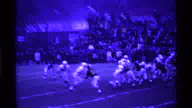 Ohio USA (1969): High School Football Play With Players Running And A Recovery
