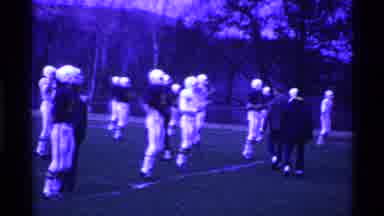 Ohio USA (1969): A Huge Rugby Players Are Getting Ready For The Warm And Play