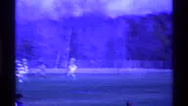 Ohio USA (1969): Football Game Is Progressing In The Ground With Players Chasing
