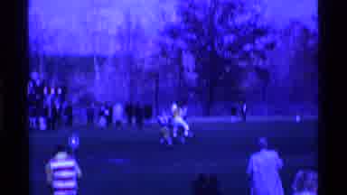 Ohio USA (1969): Children Athletes Getting Tackled At A Football Game