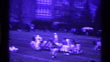 Ohio USA (1969): Vintage Football Game Running Play Referee Players Fall School
