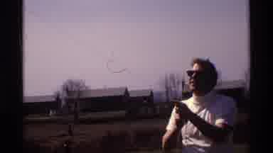 Florida Michigan (1970): Man With Sunglasses And White Shirt Playing With A Kite