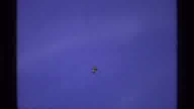 Florida Michigan (1970): Two Kids Flying A Kite High Up The Sky While Father Walks