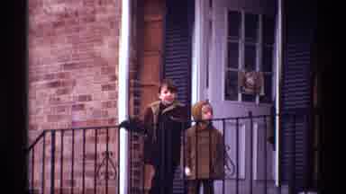 New York City (1970): A Family Kids Are Standing Outside And Enjoying The Movement