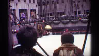 New York City (1970): New York's Annual Christmas Tree Parade Near The Ice Skating