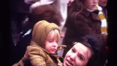 New York City (1970): Mother Picks Up And Holds Child As They Look At The Camera