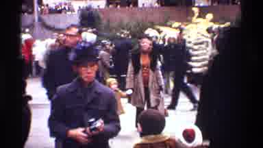 New York City (1970): Foot Traffic In A Dense Downtown Area