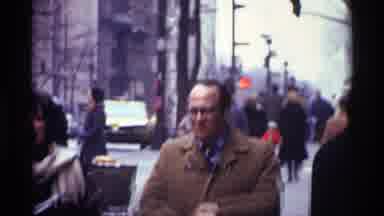 New York City (1970): People Walking On A Cold Winter Day In An Urban City