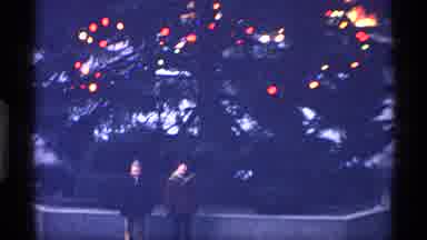 New York City (1970): People In Times Square Standing At Christmas Tree