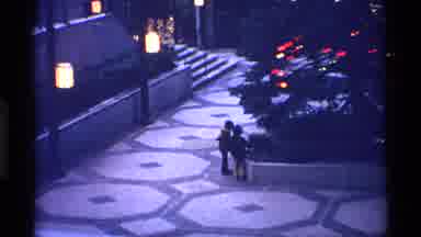 New York City (1970): Two Small Children Playing And Running At A Water Fountain