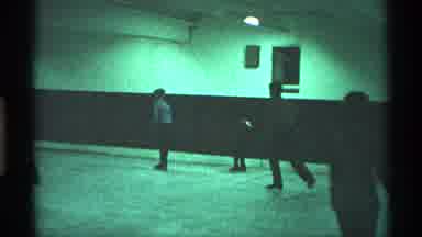 New York City (1970): People Skating In Circles In An Indoor Ice Skating Rink
