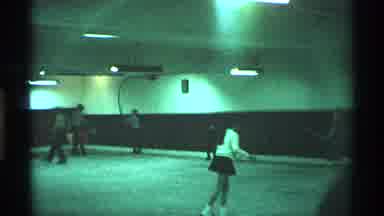 New York City (1970): Public Indoor Rink Ice Skating With Beginners Group Having
