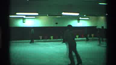 New York City (1970): People Are Skating On An Inside Rink In Circles Having Fun