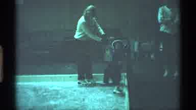 New York City (1970): Parents Or Guardians Skating On Ice During The Winter Time