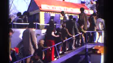 New York City (1971): People Ascend Ramp To Attraction Bearing Signage Reading